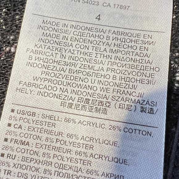 🖤Banana Republic Tweed Jacket – Size 4 Cotton Blend, Effortlessly Chic - Picture 6 of 10